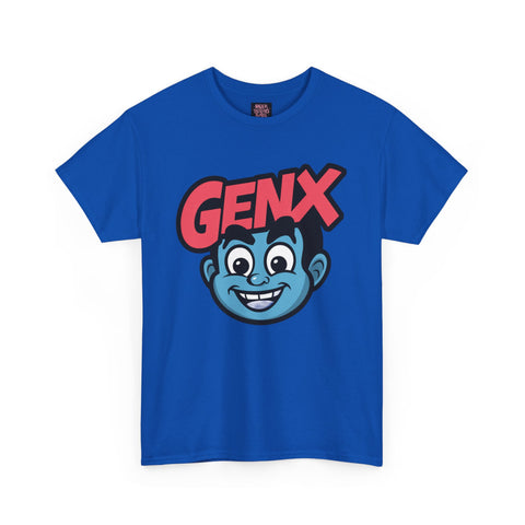 GENX Unisex Heavy Cotton Tee - Retro Style Graphic T-Shirt for Gen Z Enthusiasts