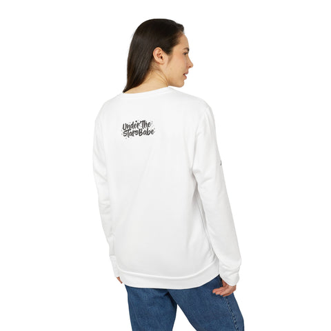 Master Student Adidas® Unisex Fleece Crewneck Sweatshirt - Under The Stars Babe