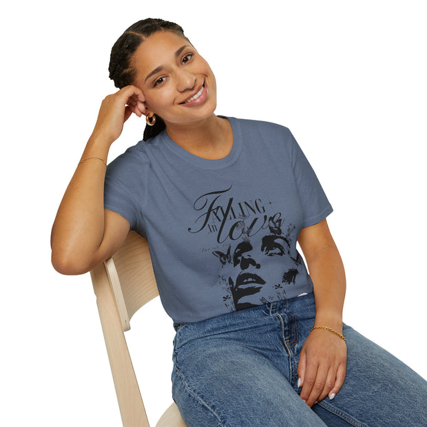 Falling in Love Unisex Softstyle T-Shirt - Romantic & Soft - Under the Stars Babe