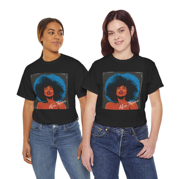 Afro Mama Unisex Heavy Cotton Tee - Unique & Bold - Under the Stars Babe