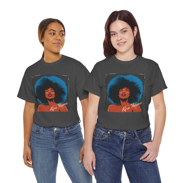 Afro Mama Unisex Heavy Cotton Tee - Unique & Bold - Under the Stars Babe