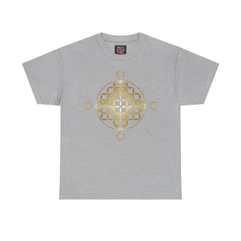Gold Flower Of Life Unisex Graphic Tee