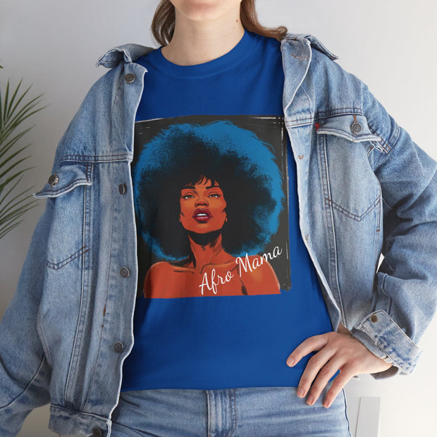 Afro Mama Unisex Heavy Cotton Tee - Unique & Bold - Under the Stars Babe