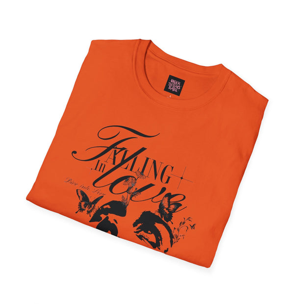 Falling in Love Unisex Softstyle T-Shirt - Romantic & Soft - Under the Stars Babe