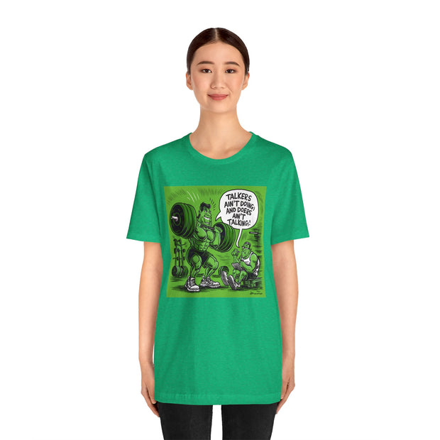 Doers Talkers Unisex Jersey Tee - Motivational & Bold - Under the Stars Babe