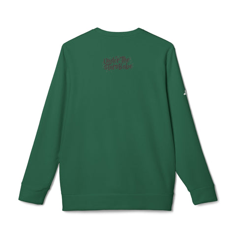 Falling In Love Adidas® Unisex Fleece Crewneck Sweatshirt - Under The Stars Babe