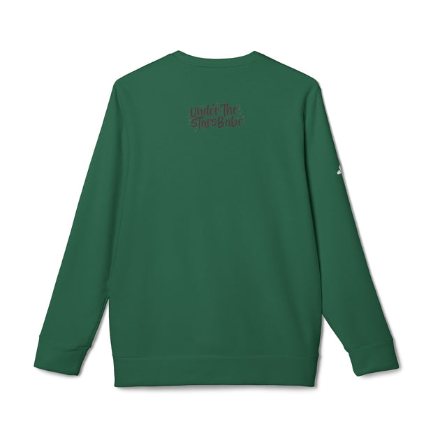 Falling In Love Adidas® Unisex Fleece Crewneck Sweatshirt - Under The Stars Babe