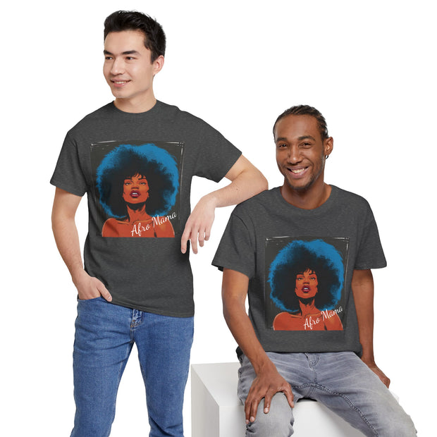 Afro Mama Unisex Heavy Cotton Tee - Unique & Bold - Under the Stars Babe
