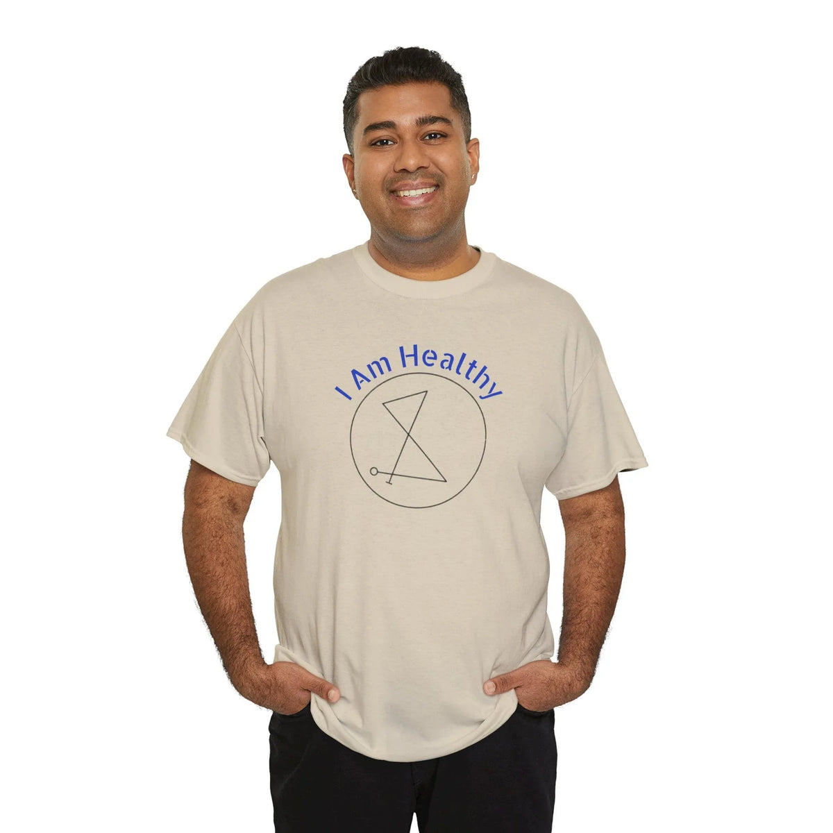 I AM Healthy Sigil Healing T-Shirt — Spiritual Wellness Tee - underthestarsbabe