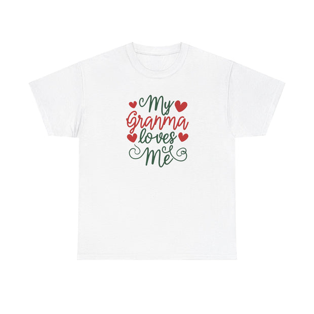 My Granma Loves Me Unisex Cotton Tee - Heartfelt Gift - Under the Stars Babe