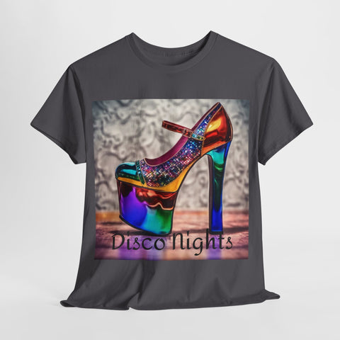 Disco Nights Unisex Heavy Cotton Tee - Retro Vibes - Under the Stars Babe