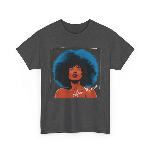 Afro Mama Unisex Heavy Cotton Tee - Unique & Bold - Under the Stars Babe
