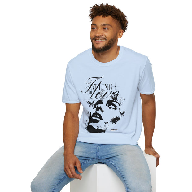 Falling in Love Unisex Softstyle T-Shirt - Romantic & Soft - Under the Stars Babe