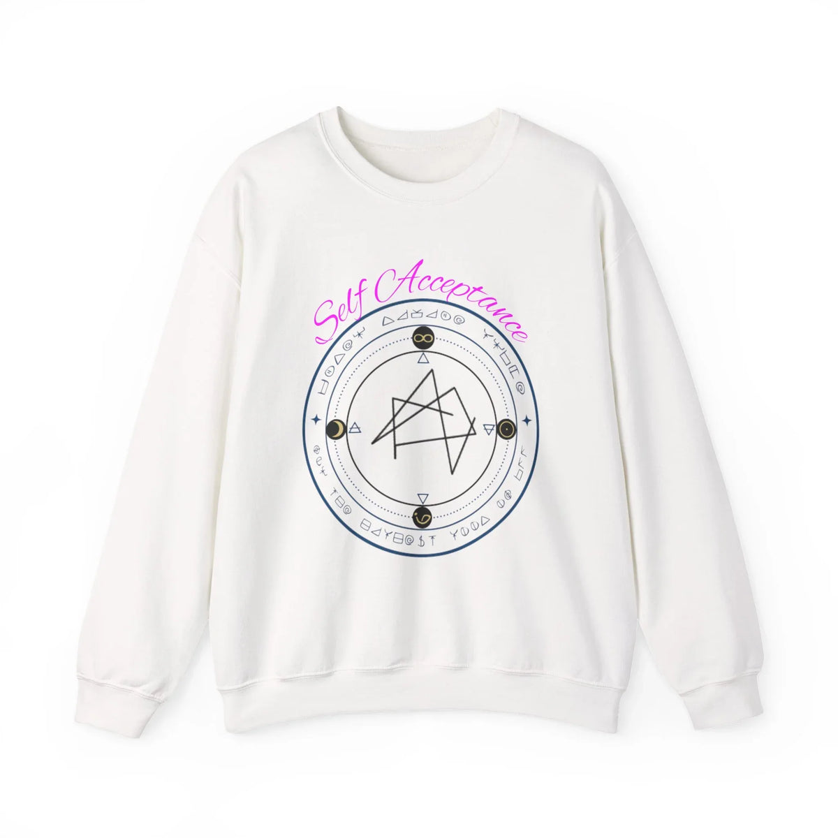 I Choose to Fully Accept Myself Sigil Crewneck Sweatshirt - underthestarsbabe