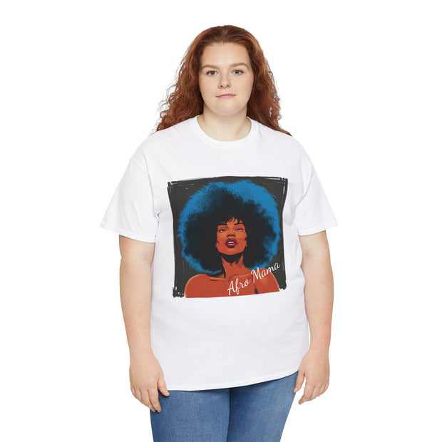 Afro Mama Unisex Heavy Cotton Tee - Unique & Bold - Under the Stars Babe
