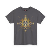 Gold Flower Of Life Unisex Graphic Tee