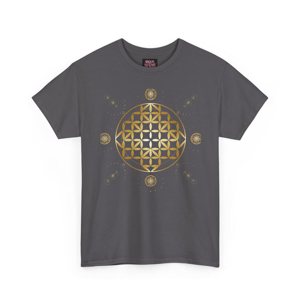 Gold Flower Of Life Unisex Graphic Tee