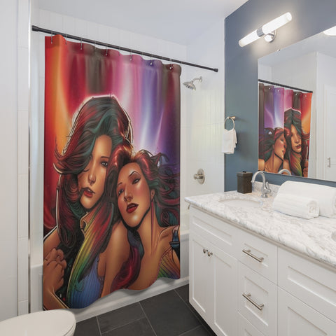 Sister Bond Shower Curtain - Stylish & Artistic - Under the Stars Babe