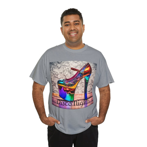Disco Nights Unisex Heavy Cotton Tee - Retro Vibes - Under the Stars Babe