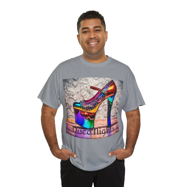 Disco Nights Unisex Heavy Cotton Tee - Retro Vibes - Under the Stars Babe