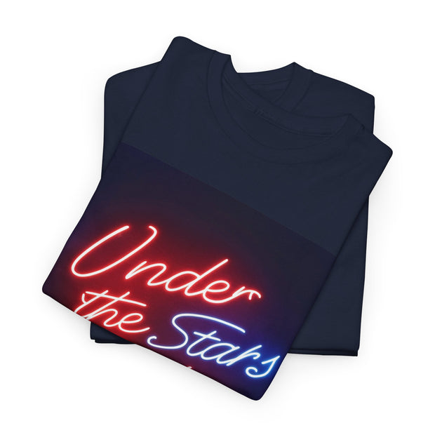 Neon Under the Stars Babe Heavy Cotton Tee - Bold & Trendy