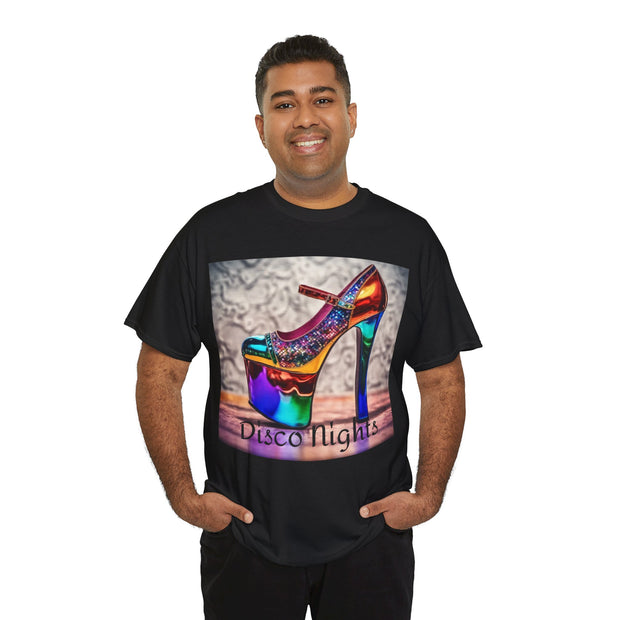 Disco Nights Unisex Heavy Cotton Tee - Retro Vibes - Under the Stars Babe