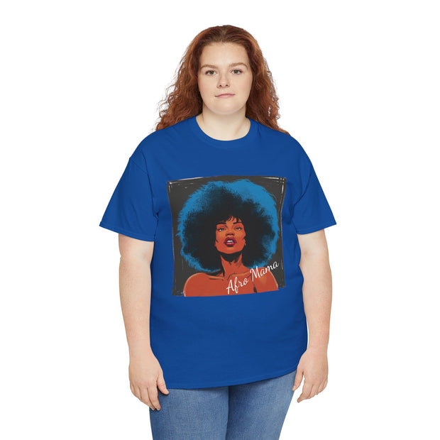 Afro Mama Unisex Heavy Cotton Tee - Unique & Bold - Under the Stars Babe