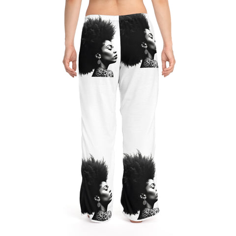 Afro Kisses & Cocoa Wishes Women's Pajama Pants - Relaxation Sleepwear Cozy Loungewear