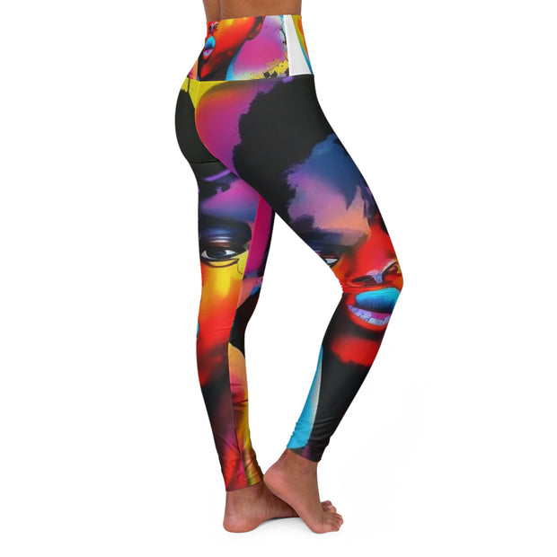 Tasha High Waisted Yoga Leggings (AOP)