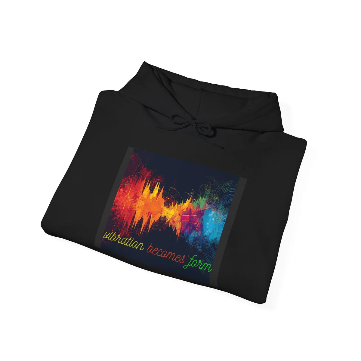 Energy Hoodie — "Vibration Becomes Form" Graphic Hoodie - underthestarsbabe