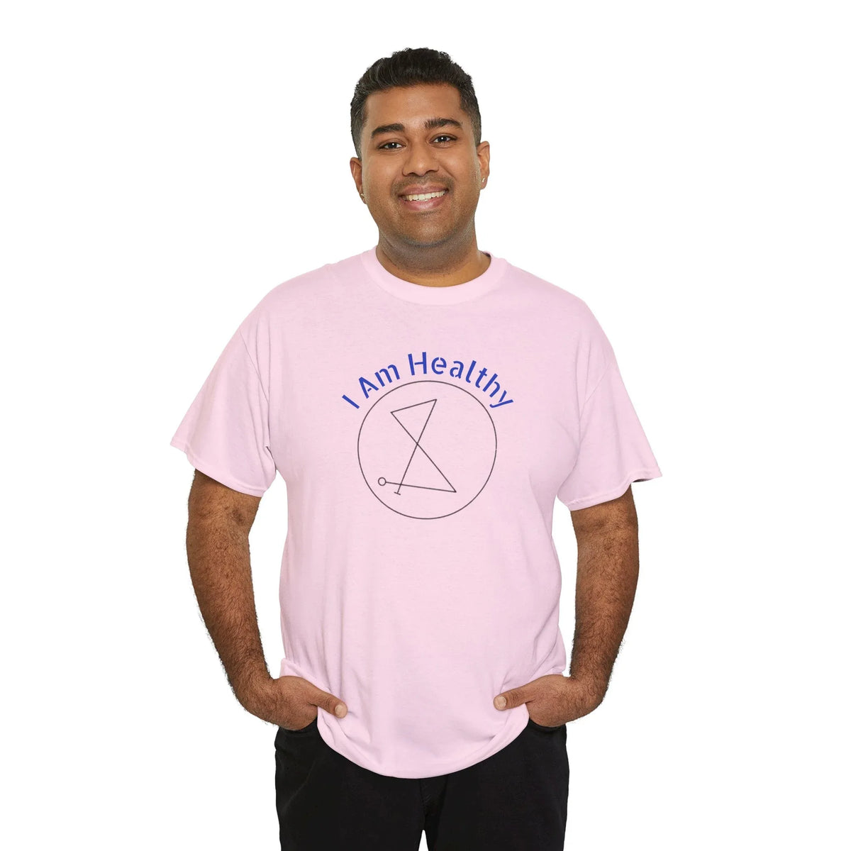I AM Healthy Sigil Healing T-Shirt — Spiritual Wellness Tee - underthestarsbabe