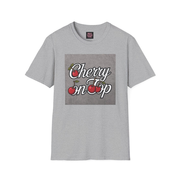 Cherry On Top Unisex Softstyle T-Shirt - Under The Stars Babe