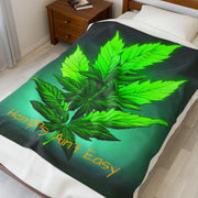 Hemping Ain’t Easy Velveteen Plush Blanket
