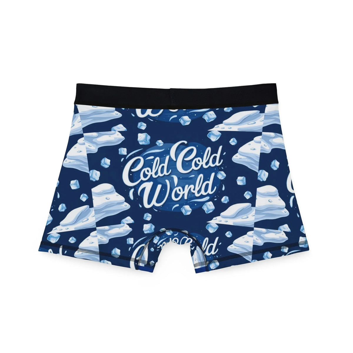 Cold Cold World Men's Boxer Briefs — Iceberg Pattern - underthestarsbabe