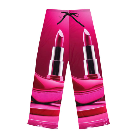 Pink Lipstick & Heels Women's Pajama Pants - Trendy - Under the Stars Babe