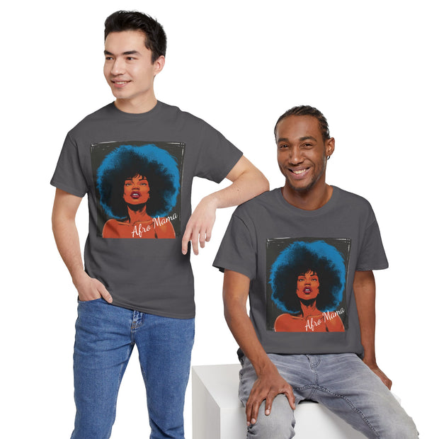Afro Mama Unisex Heavy Cotton Tee - Unique & Bold - Under the Stars Babe