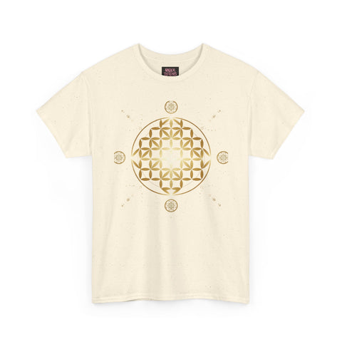 Gold Flower Of Life Unisex Graphic Tee