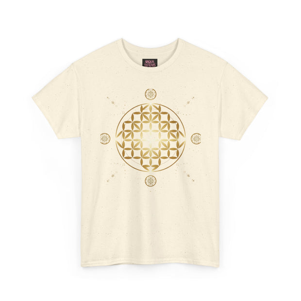 Gold Flower Of Life Unisex Graphic Tee