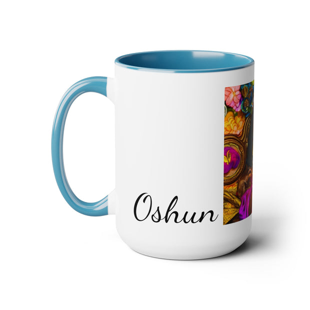 Goddess Oshun Two-Tone Mug 15oz - Under the Stars Babe