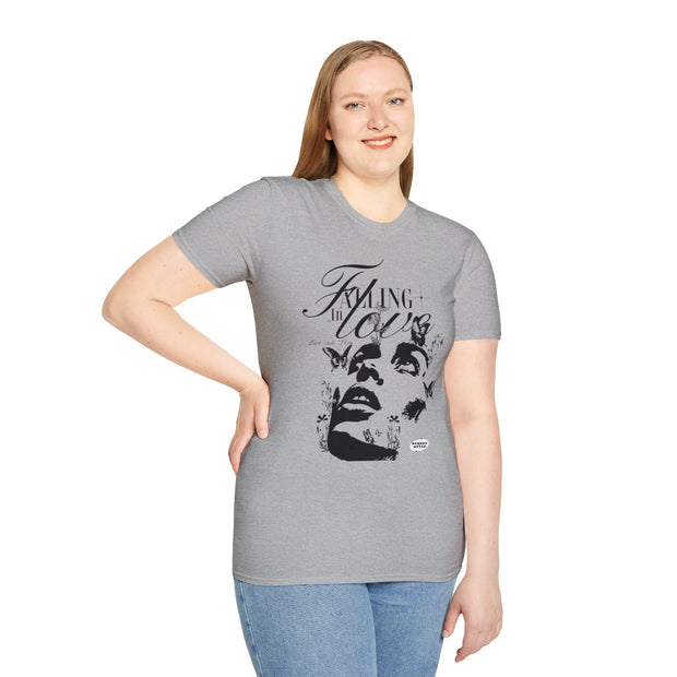 Falling in Love Unisex Softstyle T-Shirt - Romantic & Soft - Under the Stars Babe