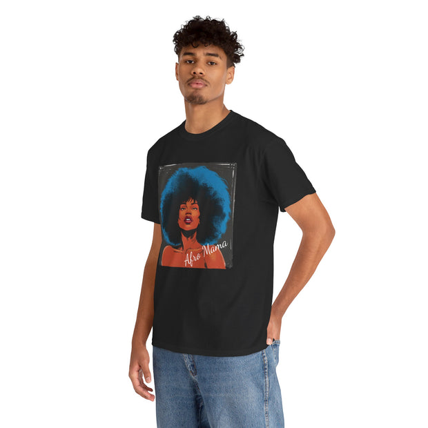 Afro Mama Unisex Heavy Cotton Tee - Unique & Bold - Under the Stars Babe