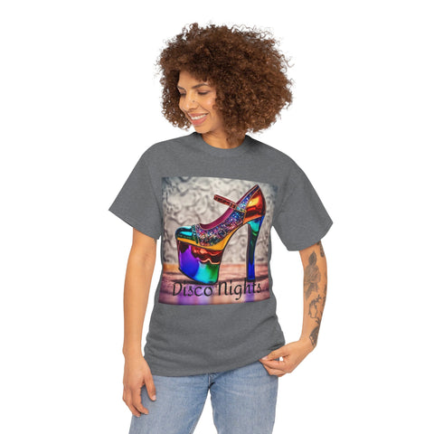 Disco Nights Unisex Heavy Cotton Tee - Retro Vibes - Under the Stars Babe