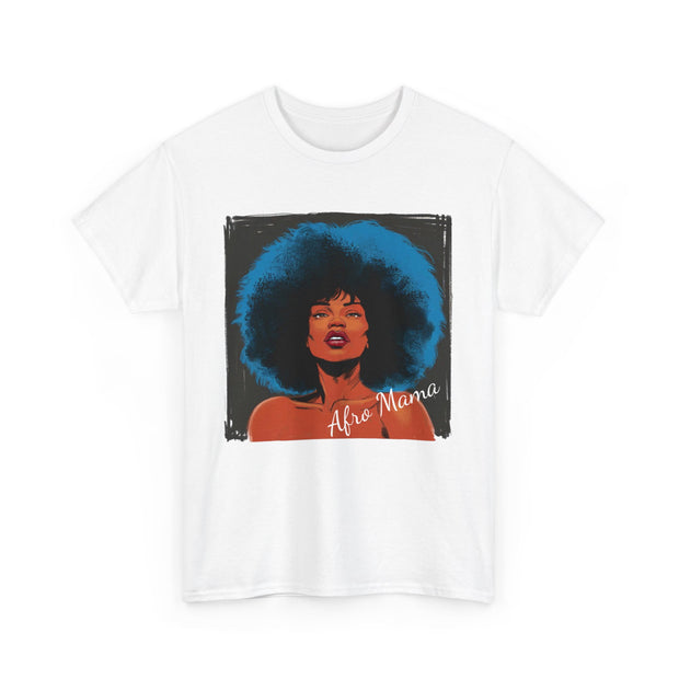 Afro Mama Unisex Heavy Cotton Tee - Unique & Bold - Under the Stars Babe