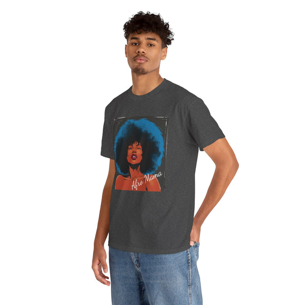 Afro Mama Unisex Heavy Cotton Tee - Unique & Bold - Under the Stars Babe