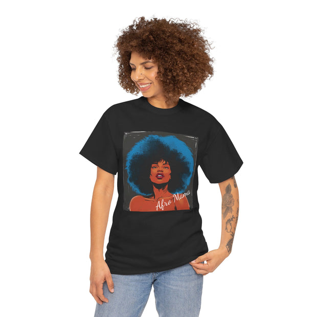 Afro Mama Unisex Heavy Cotton Tee - Unique & Bold - Under the Stars Babe