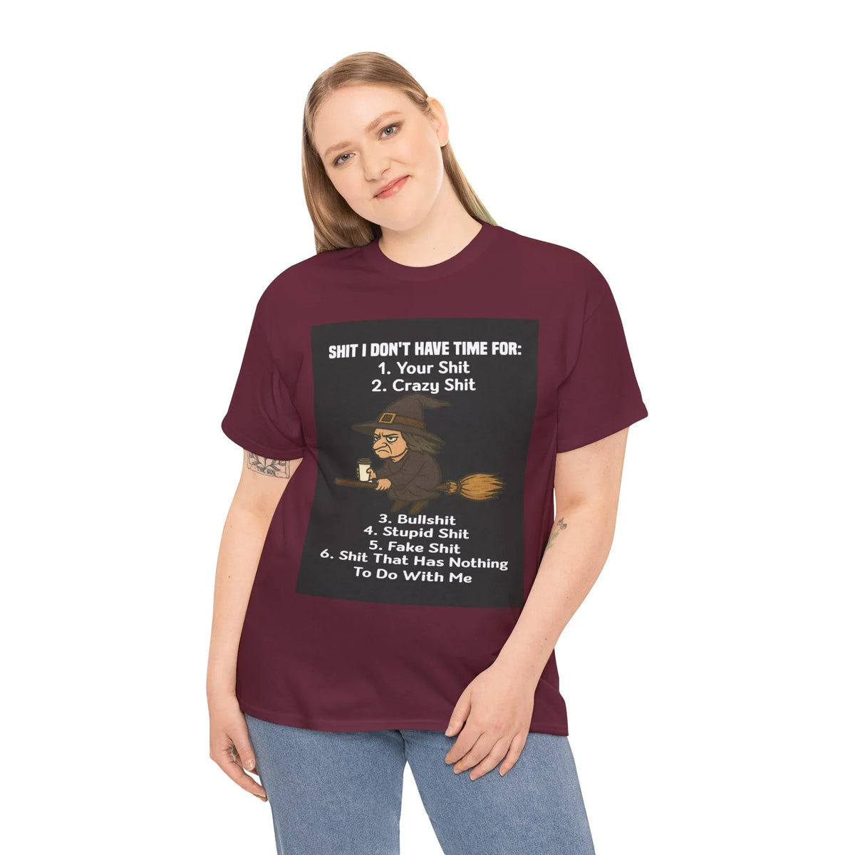 Cotton Tee S**t I Don't Have Time For List Shirt - underthestarsbabe