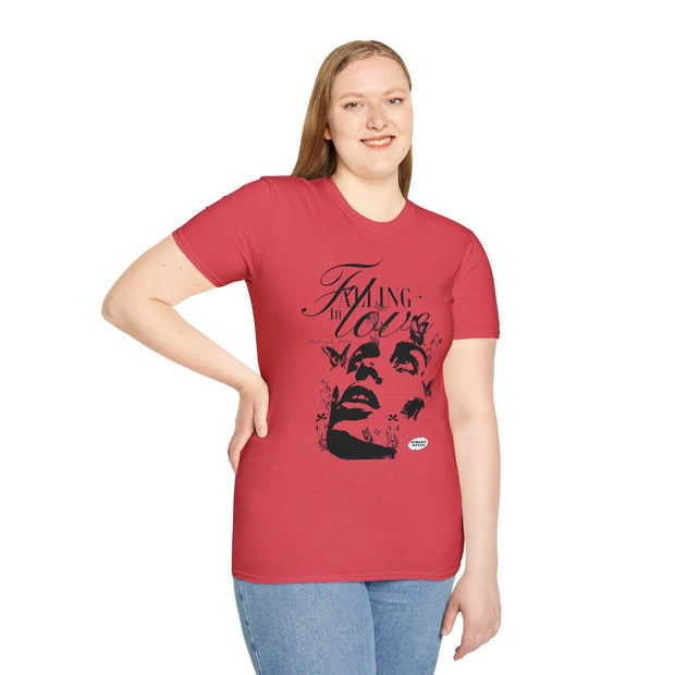 Falling in Love Unisex Softstyle T-Shirt - Romantic & Soft - Under the Stars Babe