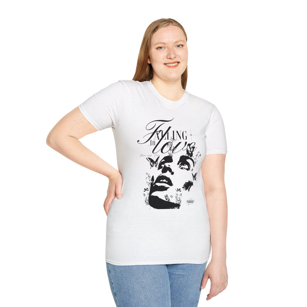 Falling in Love Unisex Softstyle T-Shirt - Romantic & Soft - Under the Stars Babe