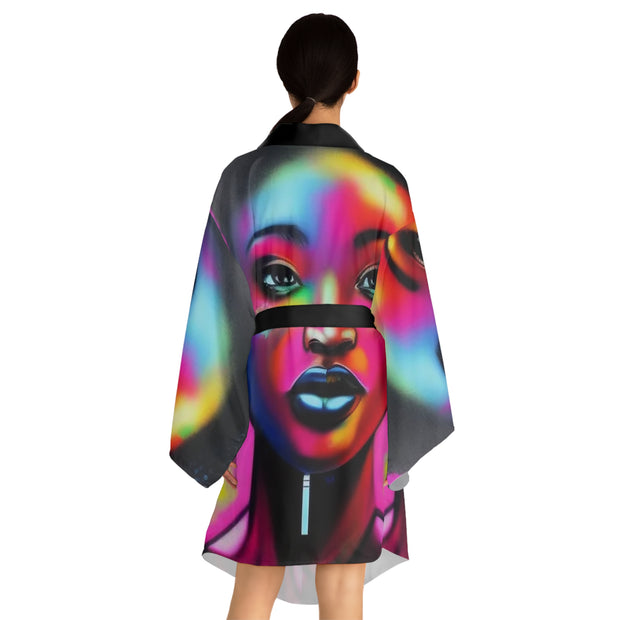 Marlina Long Sleeve Kimono Robe - Luxe & Stylish - Under the Stars Babe