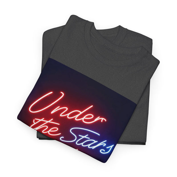 Neon Under the Stars Babe Heavy Cotton Tee - Bold & Trendy